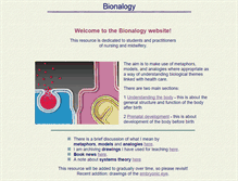 Tablet Screenshot of bionalogy.com